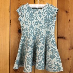 Little girls ballet neck dress